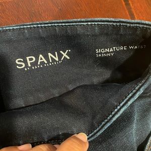 Spanx Signature Waist Skinny Jeans Kirby or medium wash.